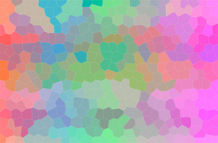 Abstract illustration of green, purple Little Hexagon background