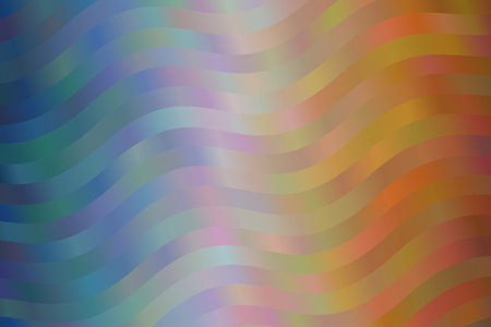 Blue, yellow and brown waves vector background.