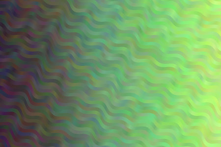 Green and purple waves vector background.