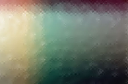 Abstract illustration of purple, yellow, green and black colorful through tiny glass background.の写真素材