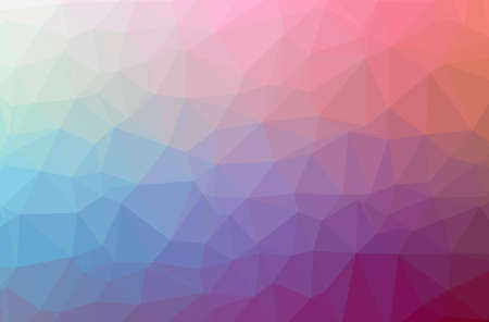 Illustration of abstract Purple horizontal low poly background. Beautiful polygon design pattern.の写真素材