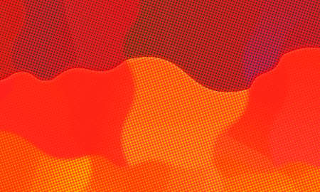 Red and orange paint with dots background, digitally created.の写真素材