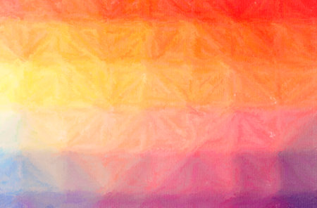 Abstract illustration of orange, pink, purple, red Wax Crayon backgroundの写真素材