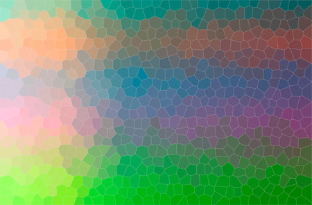 Abstract illustration of green Small Hexagon backgroundの写真素材