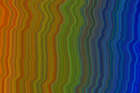 Lovely Orange, green and blue waves abstract vector background.のイラスト素材