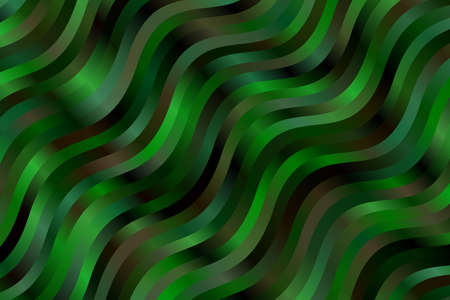Colorful Green and black waves abstract vector background.のイラスト素材