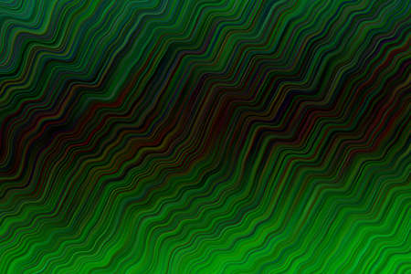 Gorgeous Green and black waves abstract vector background.のイラスト素材