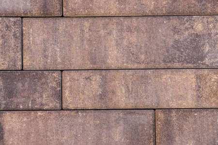 Paving stones on construction market. Paving slabs background.の写真素材