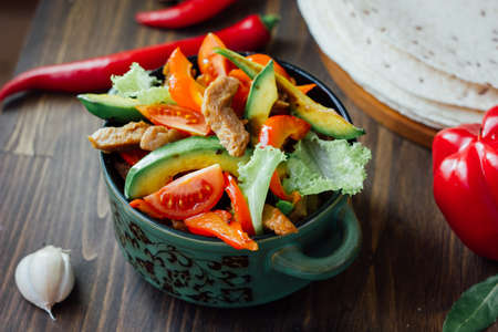 Vegetarian version of mexican fachitosの写真素材