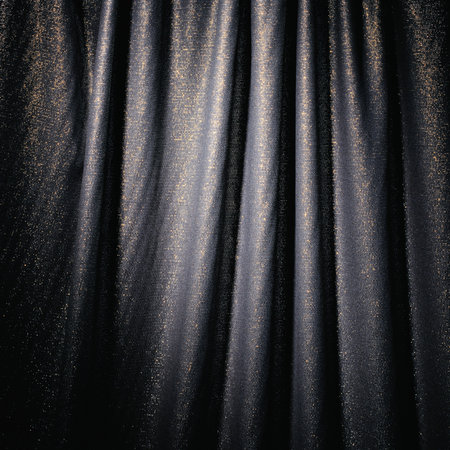 grey and white glossy curtain cloth material texture backgroundの写真素材
