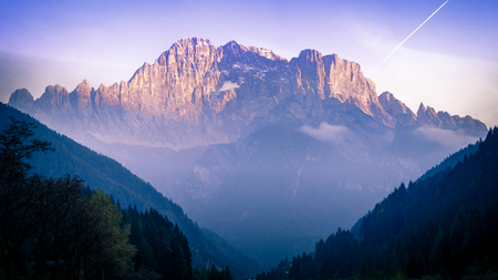 Dolomites in Italy the perfect mounains for hiking hiking loversの写真素材