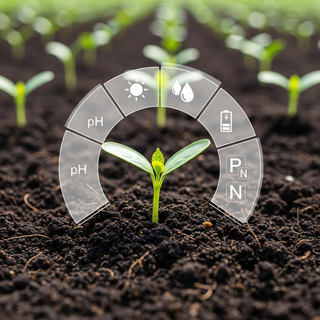 Green sprout growing from soil. Ecology concept. Vector illustration.の素材