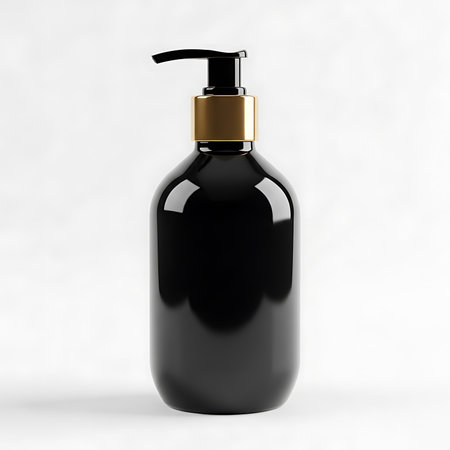 Cosmetic bottle mock-up isolated on white background. 3d illustrationの素材