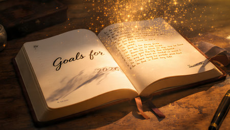 Greeting card with the words good morning written in a notebookの素材