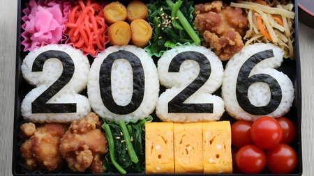 New Year's Eve meal in a box. New Year's Eve conceptの素材