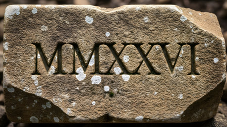 Closeup of the word Mexico written on stoneの素材