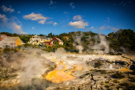 Whakarewarewa Thermal Villageのeditorial素材
