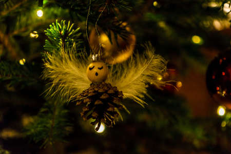 christmas tree decorations 2019の写真素材