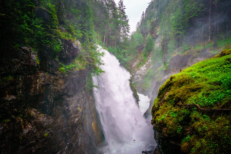 Reinbach waterfalls in South Tyrol, Italy