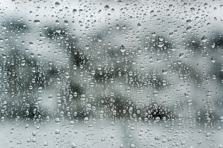 Waterdrops on Window Glass