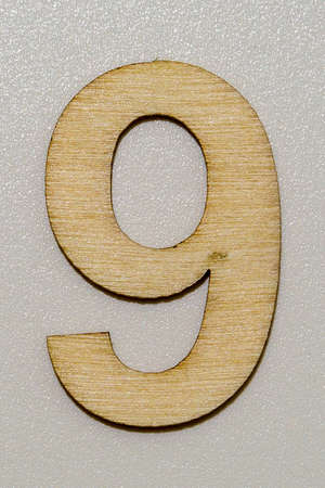 letters with wood grainの写真素材