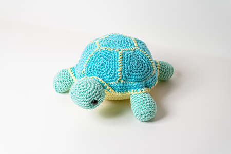 Amigurumi Turtle out of Wool Bavariaの写真素材