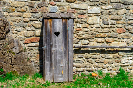 Hike to the Castle Ruins of Altnussberg in the Bavarian Forestの写真素材
