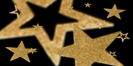 Christmas Stars Background with different Colors