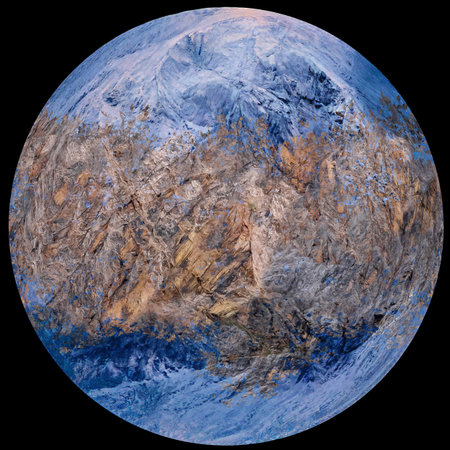 Planet Moon Graphic Science Fiction Background
