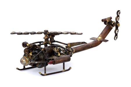 Scrap Helicopter Modelの写真素材