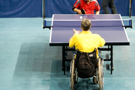 Wheel Chair Table Tennis for Disabled Persons