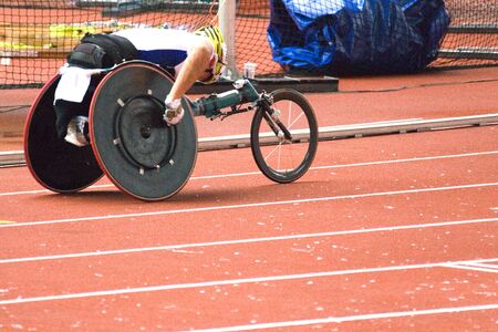 Wheel Chair Raceの写真素材