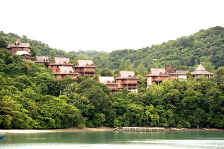 Chalets in the Tropical Rainforestの写真素材