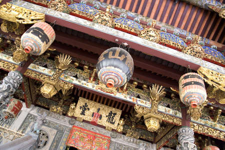 Decorative Chinese Clan House Ceiling/Canopyの写真素材