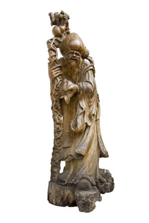 Antique Chinese Wood Carvingの写真素材