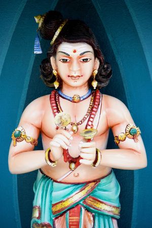 Hindu Temple Stone Sculptureの写真素材