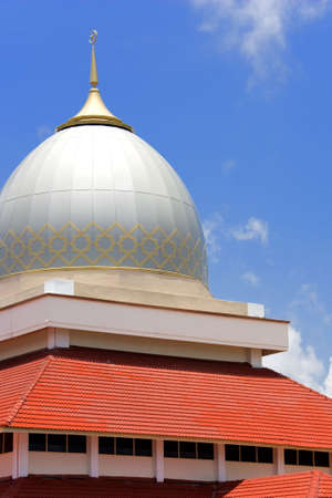 Dome and Red Roof of a Mosqueの写真素材