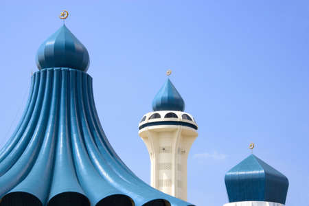 Domes and Minaret of a Mosqueの写真素材