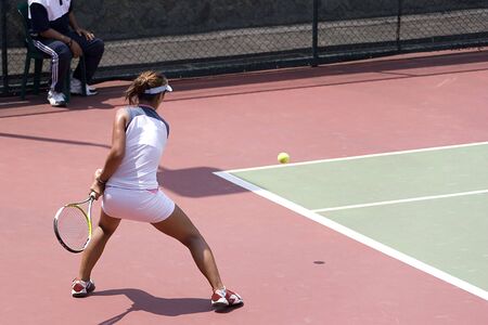 Junior Ladies Tennisの写真素材