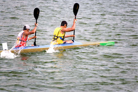 Canoeingの写真素材
