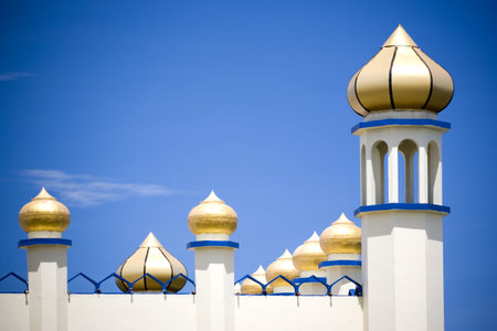 Image of an old mosque in Malaysia.