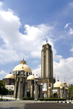 Image of an old 19th century mosque in Malaysia. Designed was influenced by the British as Malaysia was then still part of the British Empire.の写真素材