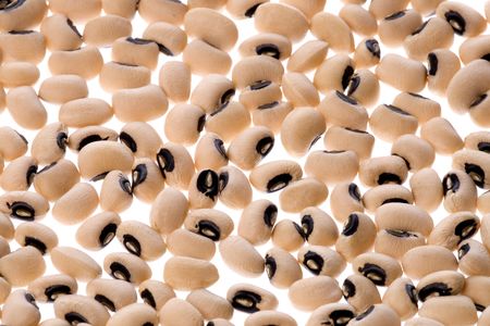 Isolated image of black eye beans.の写真素材