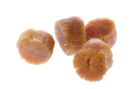 Isolated image of dried scallops.の写真素材