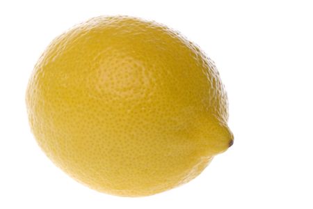 Isolated macro image of a lemon.の写真素材