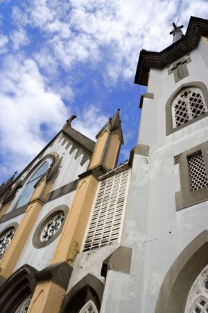 Old small town church in Malaysia.の写真素材