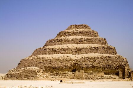 Image of the Step Pyramid of Djoser, Saqqara, Egypt.の写真素材