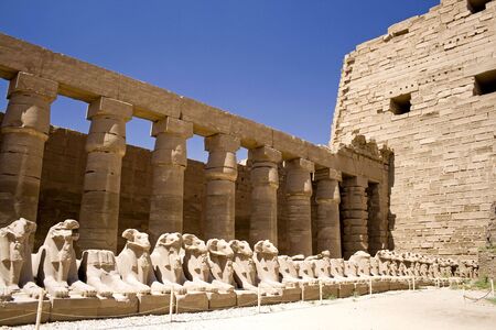 Image of the Temple of Karnak, Luxor, Egypt.の写真素材