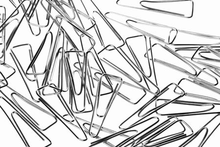 Isolated macro image of paper clips.の写真素材