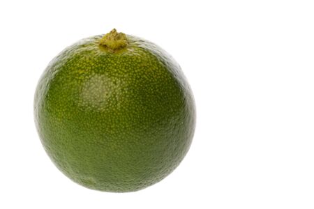Isolated macro image of a fresh lime.の写真素材